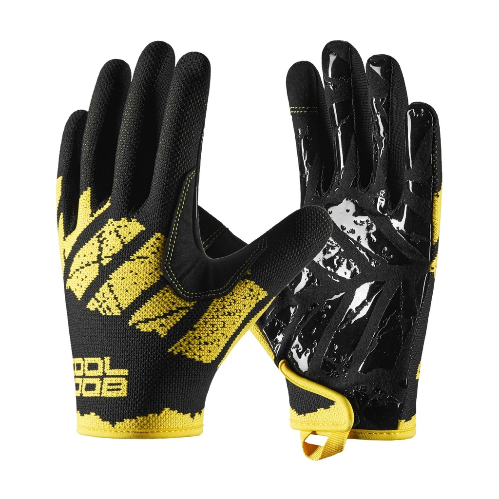 COOLJOB Touchscreen Work Gloves for Men and Women, Full-finger Grip Gloves with Silicone Gr