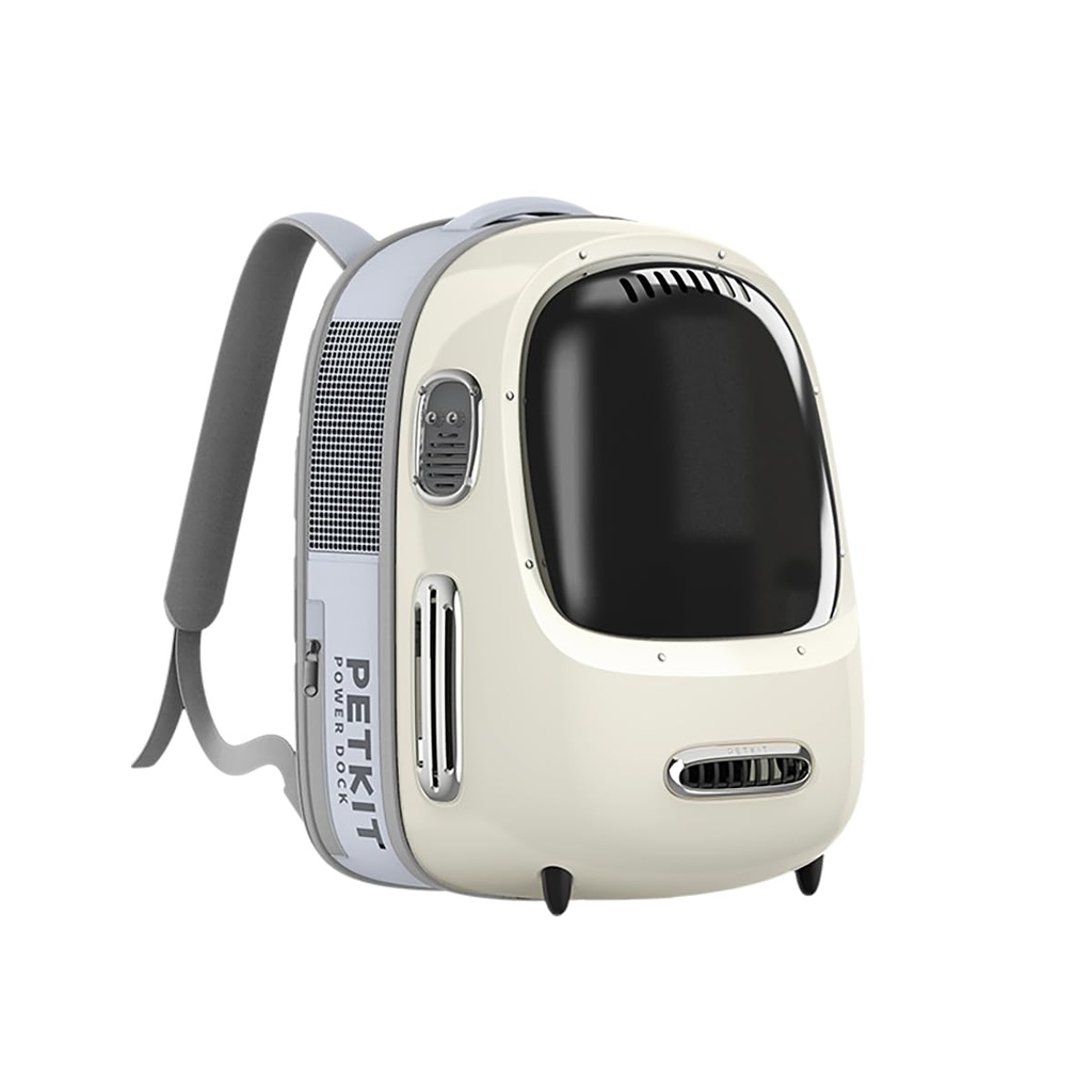 PETKIT Cat Carrier Backpack with Inbuilt Fan & Light, Ventilated Cat Bubble Back Pack for C