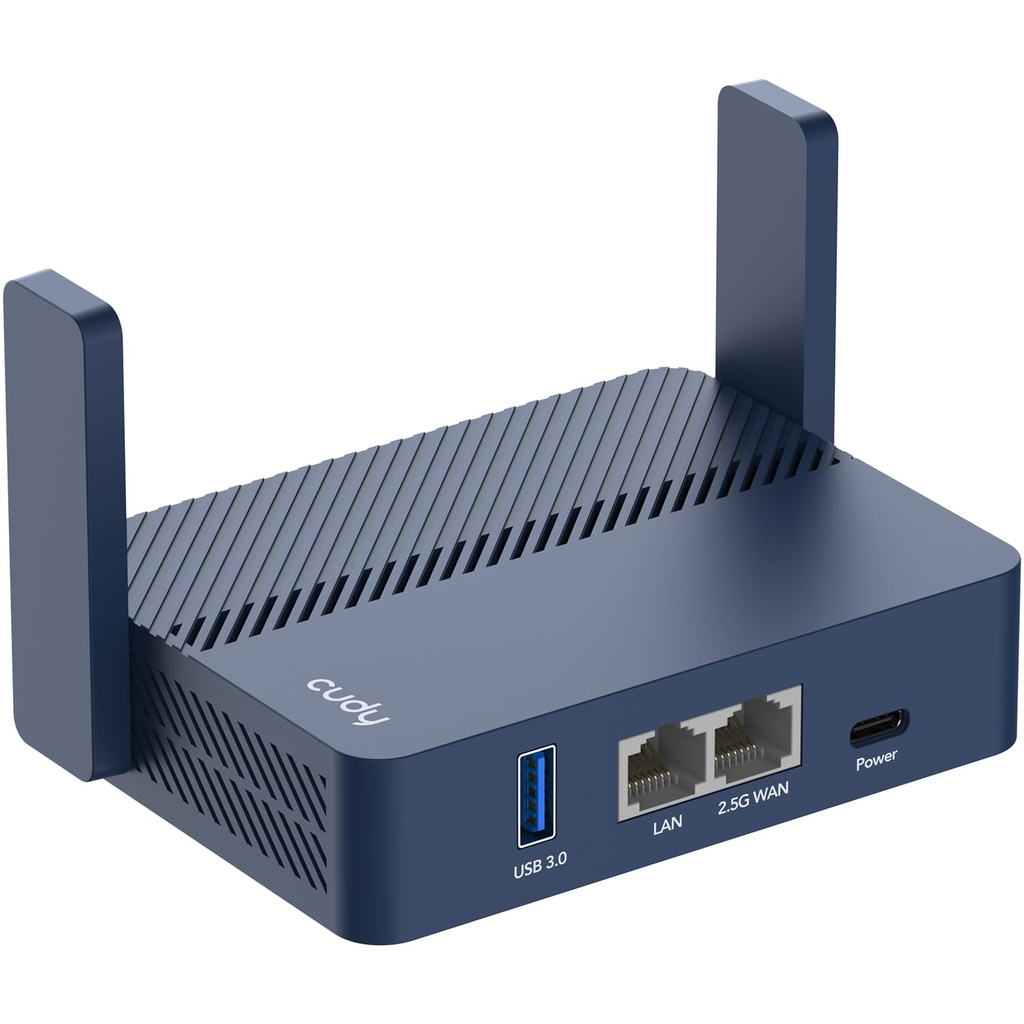 Cudy TR3000 Small Portable WiFi 6 Router, Dual Band Gigabit Wireless Router for Home&Travel