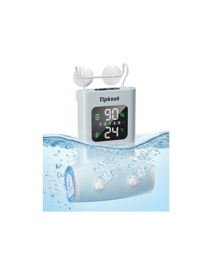 Tipkook Bath Jets for Tub, [Upgrated] 13000 mAh Rechargeable Bubble Jet for Bath, Dual Hydro