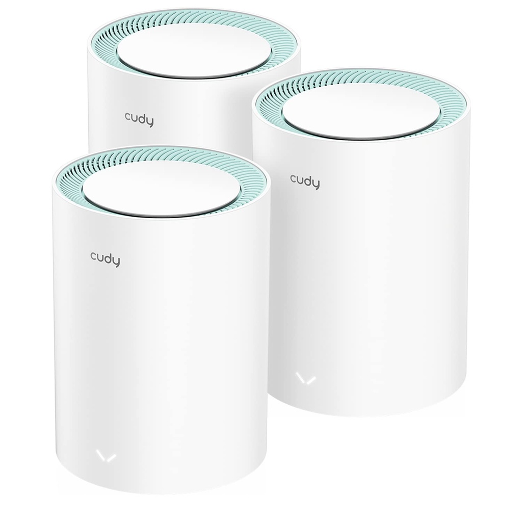 Cudy M1300 3-Pack AC1200 Gigabit Whole Mesh WiFi System, Dual Band Wi-Fi Extender, High Gai