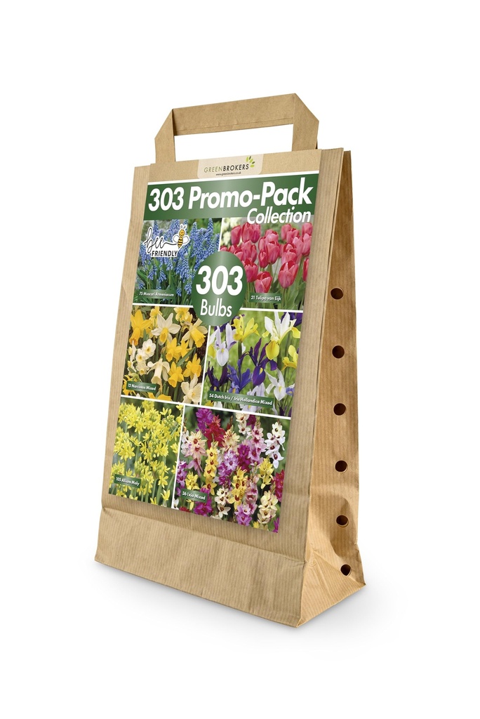 303 Promo-Pack Collection - Bee-Friendly Ã¢Â€Â“ 303 Mixed Spring Flower Bulbs - Eco-Friendl