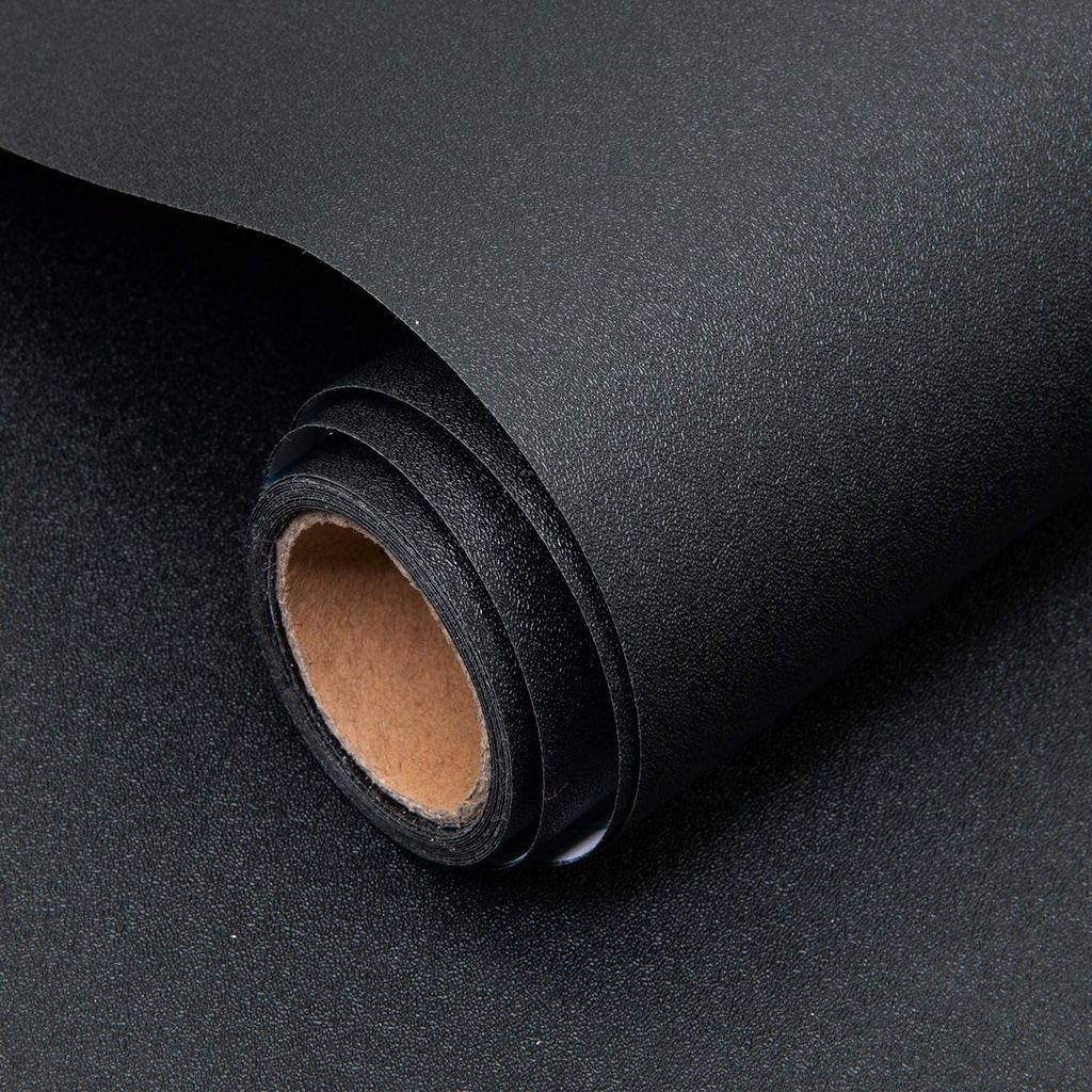 Decoroom Black Sticky Back Plastic Self Adhesive Paper 60X500cm Peel and Stick Wallpaper Vi