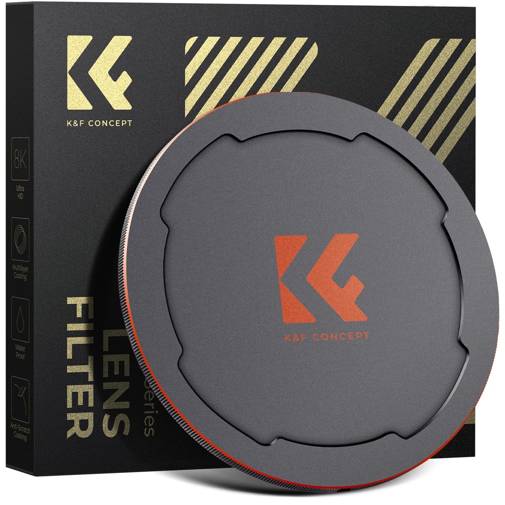 K&F CONCEPT 72mm Magnetic Lens Filter Caps with Thread
