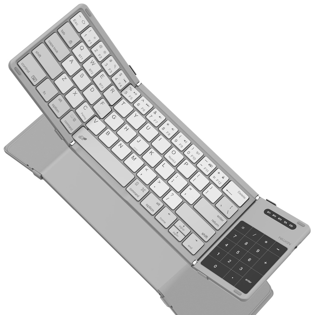 Nillkin Foldable Bluetooth Keyboard Folding with Touchpad & Number Pad, Portable