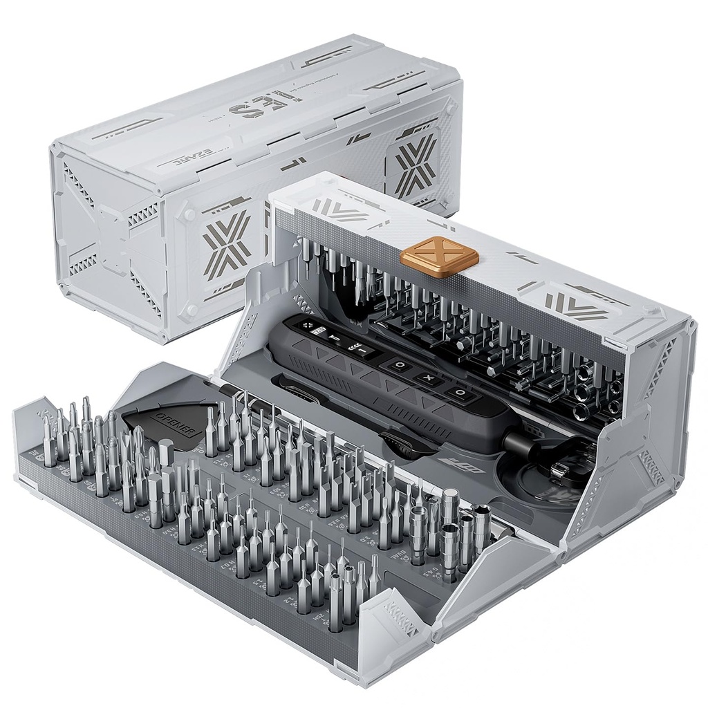 EZARC Electric Screwdriver Set, 181 in 1 Electric Screwdrivers Cordless, 3 Torque Settings,