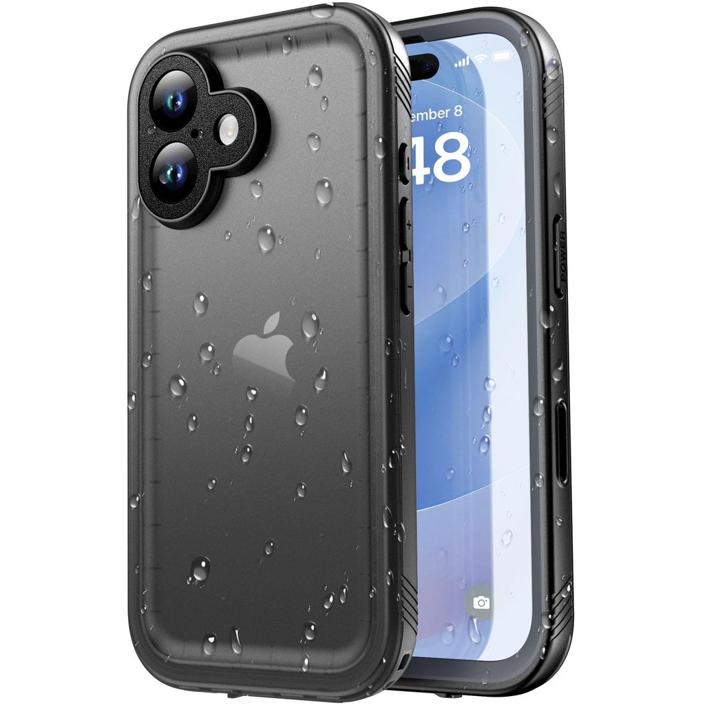 SPORTLINK for iPhone 17 Case Waterproof - Military Shockproof Built in Screen/Camera