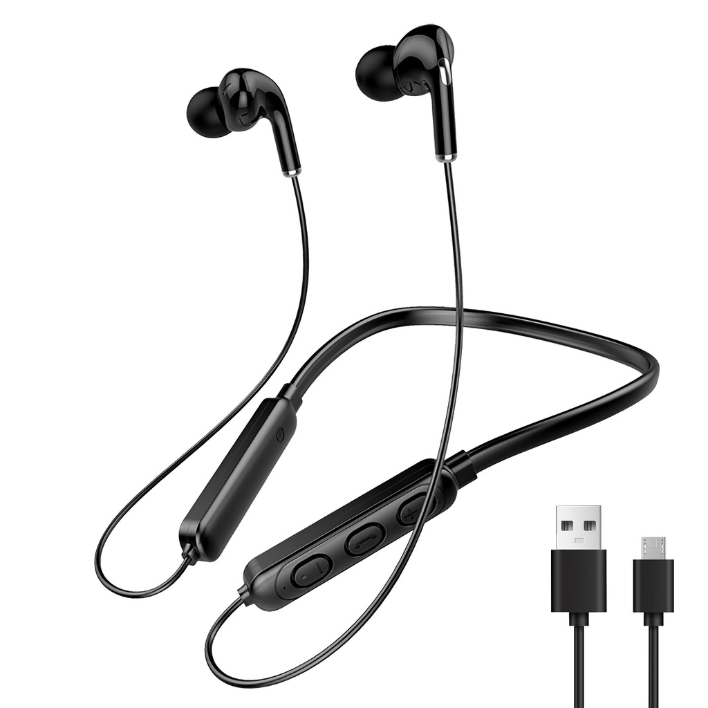 suuosl Neckband Headphones Wireless, Sports Wireless Bluetooth Headphones for Gym, Cycling