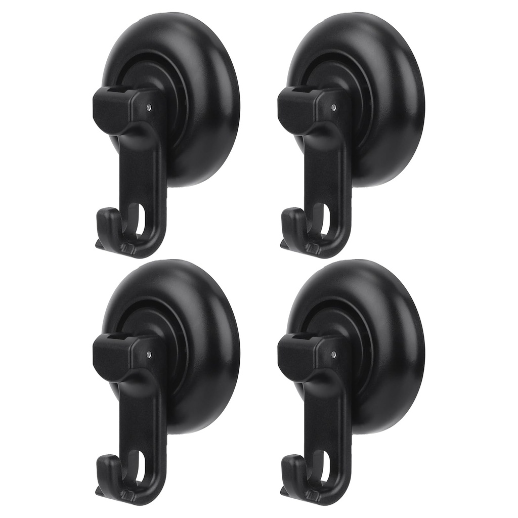 Tinoaly 4pcs Shower Suction Cup Hooks, Reusable Heavy Duty Strong Vacuum Suction Holder No