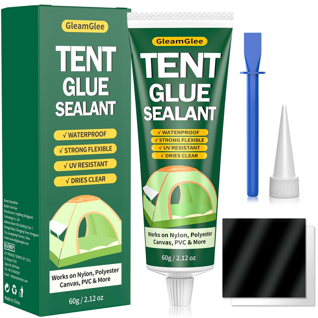 Tent Repair Glue, Professional Tent Seam Sealer, Waterproof & Flexible Sealant Adhesive for