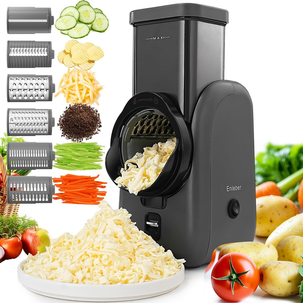 Electric Cheese Grater,Electric Salad Maker,Multi Grater, Fruit Cutter, Automatic Vegetable