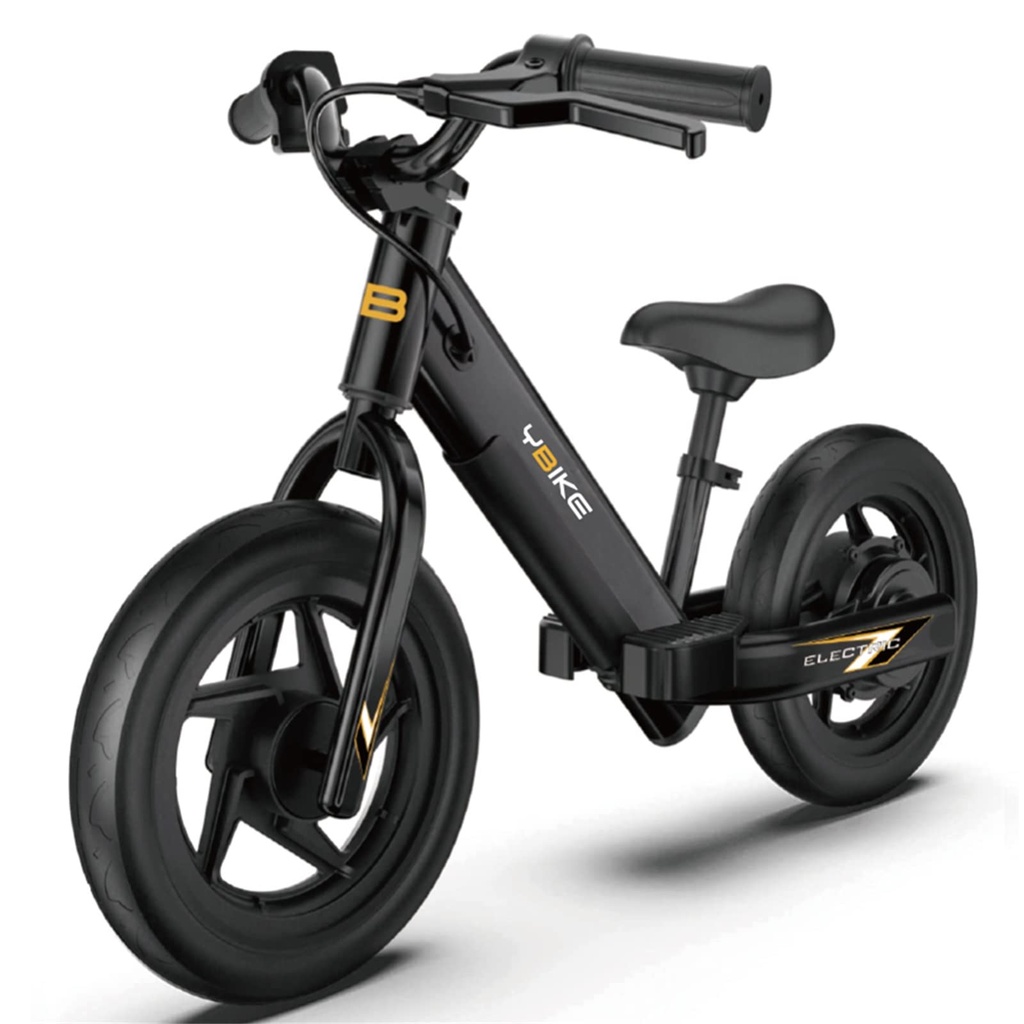 YBIKE Electric Balance Bike,12 Inch Kids Electric Bike for Ages 3-5 Years Old, Kids Balance