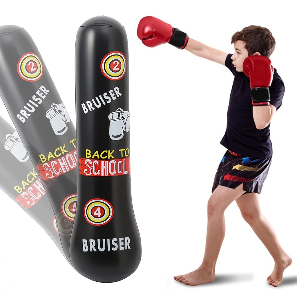 Helweet Kids Inflatable Punch Bag, Standing Boxing Bag for Kids, Suitable for Indoor and Ou