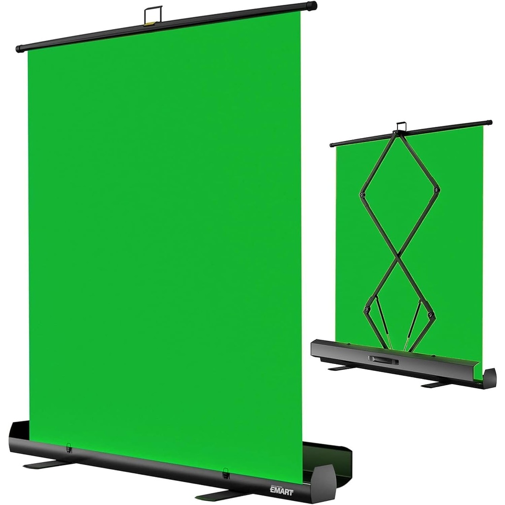 EMART Green Screen 155 x 200cm, Chroma Key Panel Photography Background, Green Backdrop 