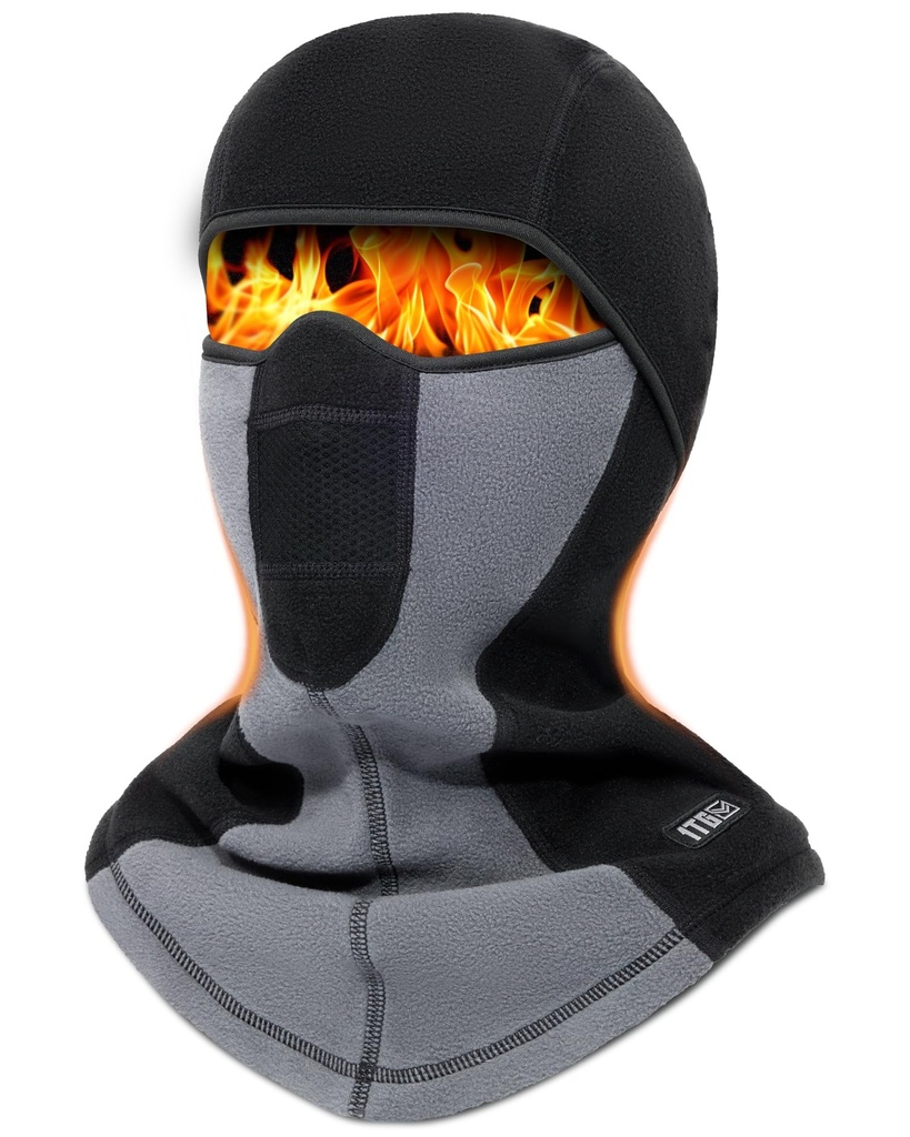 1TG Tactical Winter Balaclava, Ski Mask Warm Face Mask Thermal Snoods Windproof Face Cover