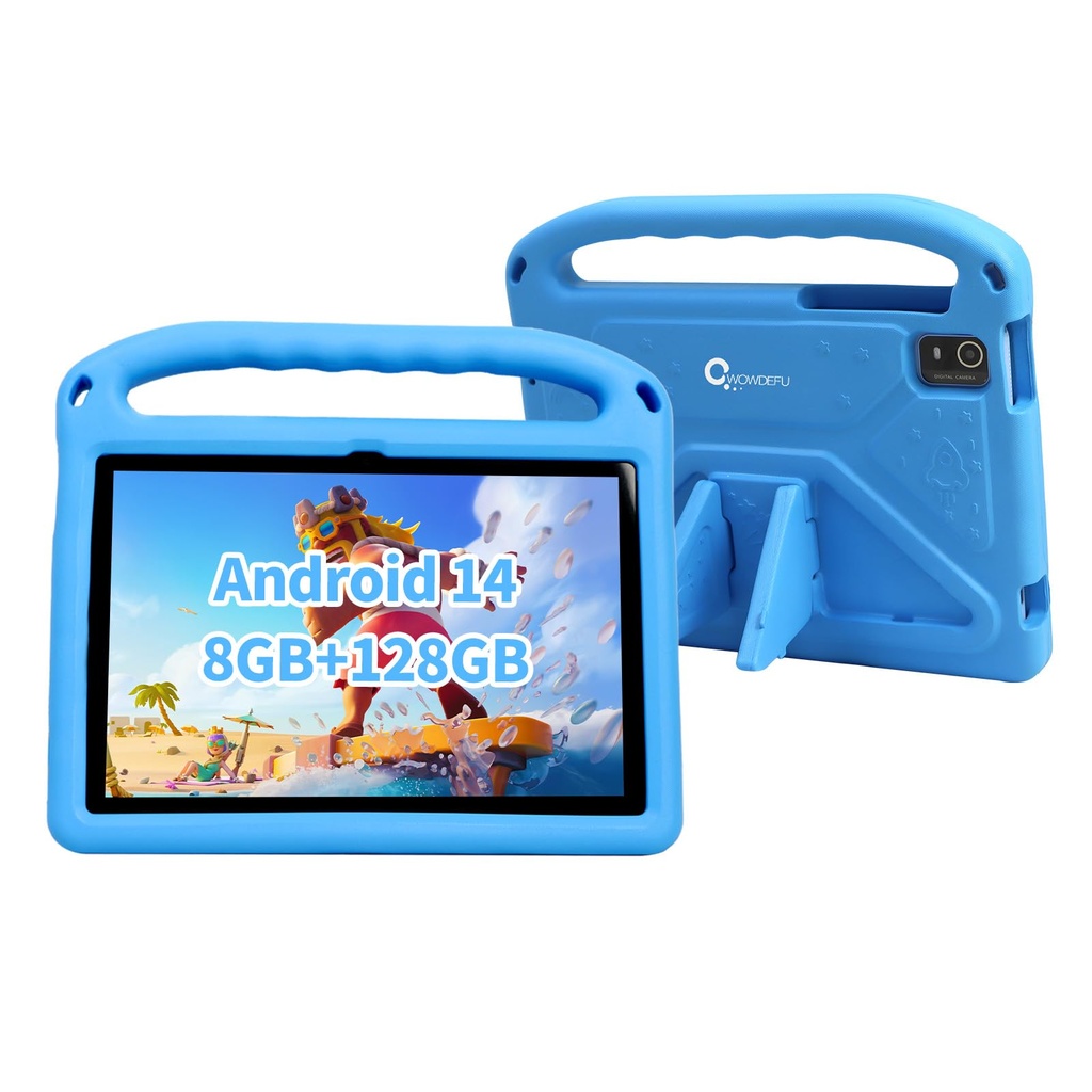 CWOWDEFU Kids Tablet,10-inch Android 14 Tablet for Kids with Protective Case,Kids Pad has 8