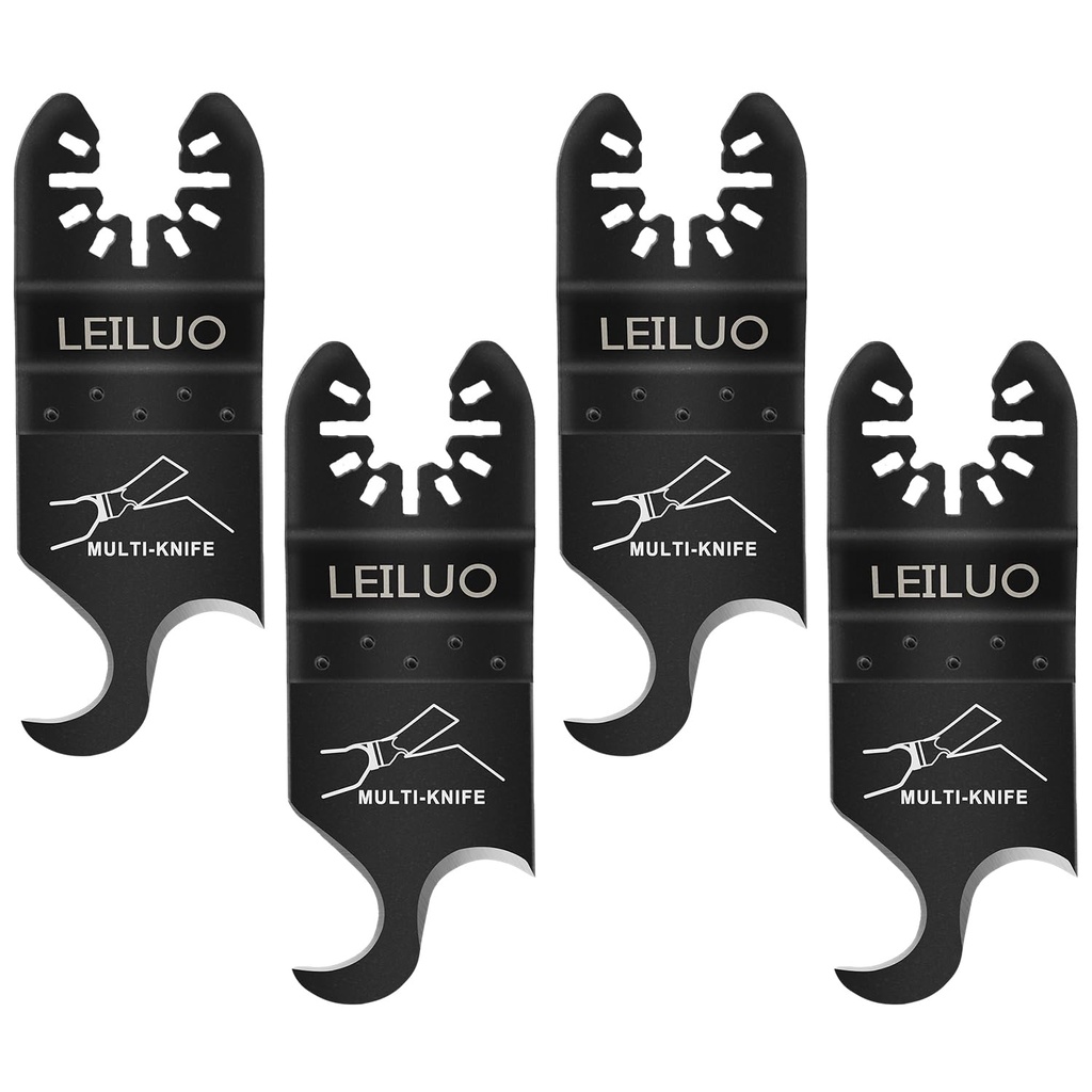 LEILUO 4 Pcs Oscillating Multi Tool Hook Blade