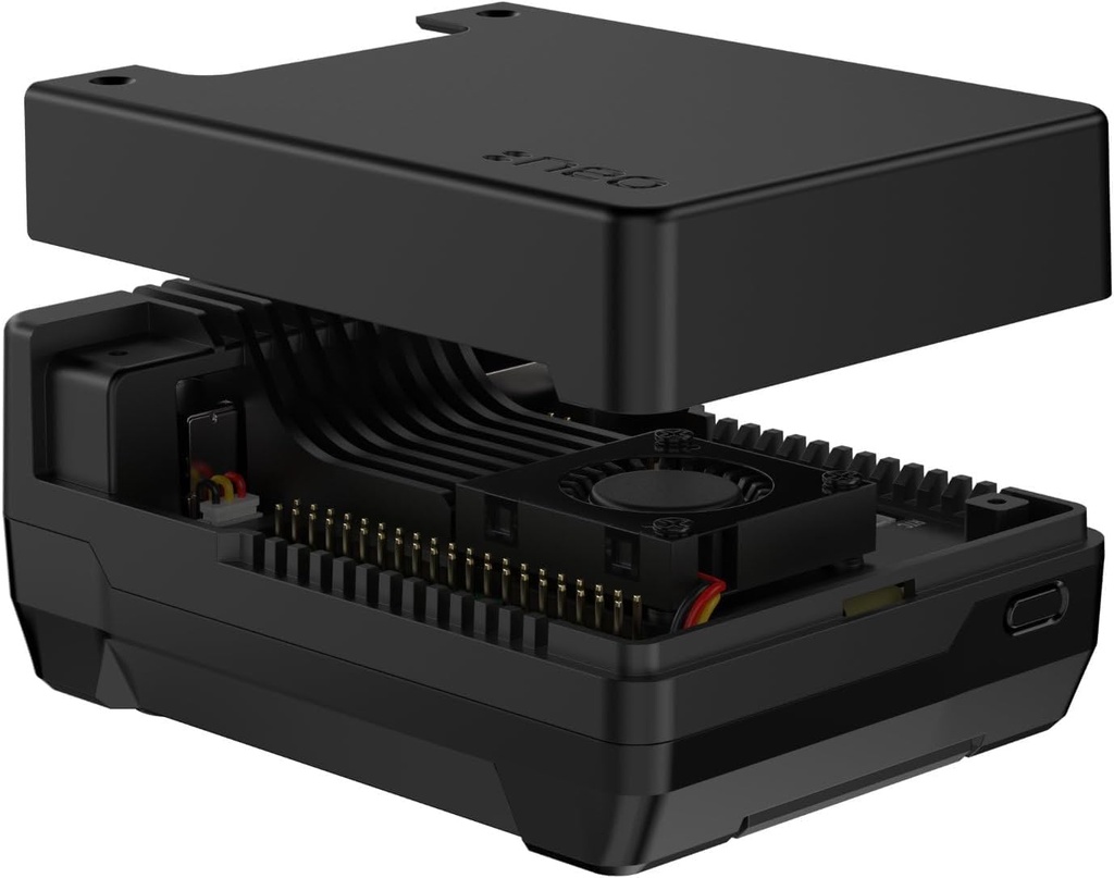 GeeekPi Argon Neo 5 M.2 NVME PCIE Case for Raspberry Pi 5, Raspberry Pi 5 Aluminium Case wi