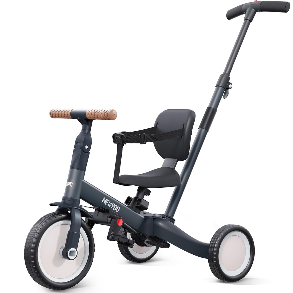 newyoo Trike for 1-3 Year Old, Baby Trike with Parent Handle, Toddler Bike