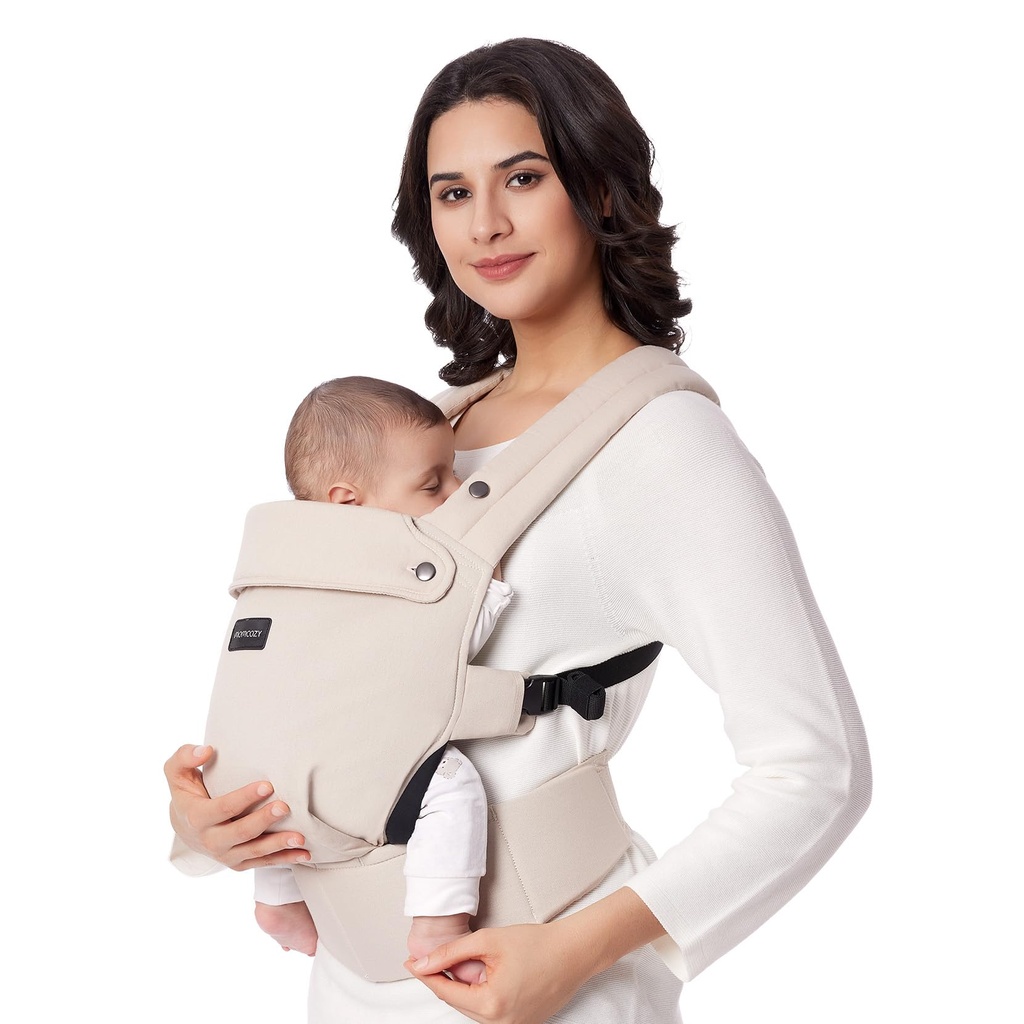 Momcozy PureHug Baby Carrier, Pure Cotton Carrier for 3-24 Months, Effortless to Put On