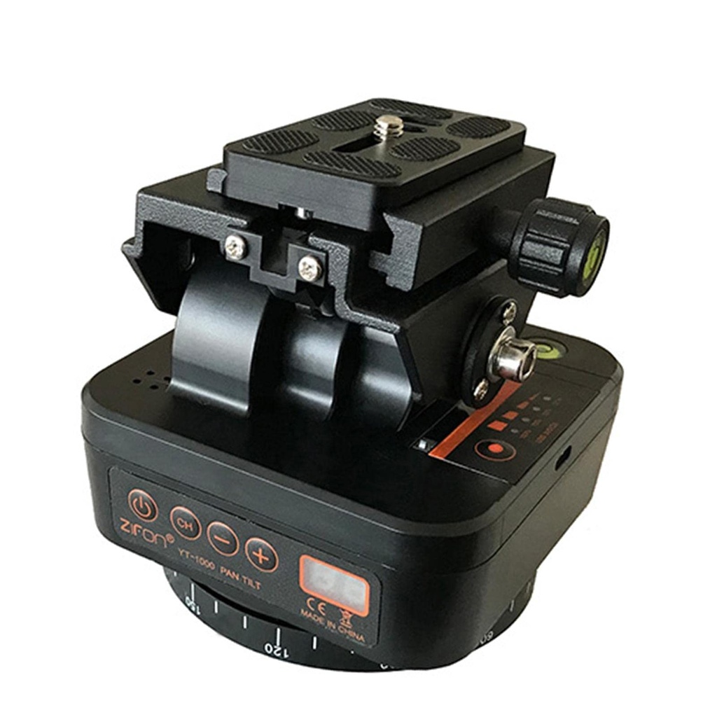 zalati Motorized Panoramic Tripod Head Rotating Remote Control for Cameras DSLR Action Camera