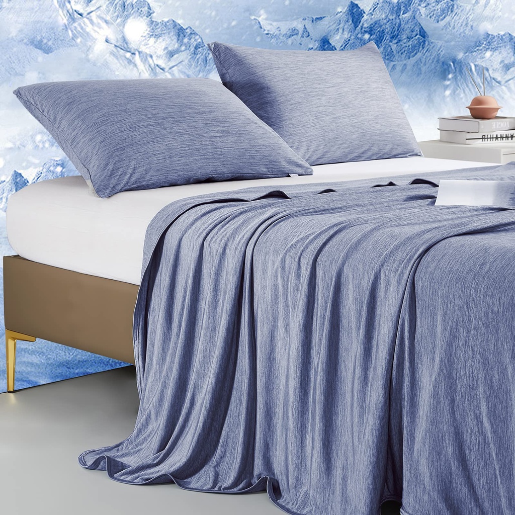 Marchpower Cooling Blanket, Arc-Chill 3.0 Cool Fiber Summer Blankets, Q-Max>0.5 Double-sided