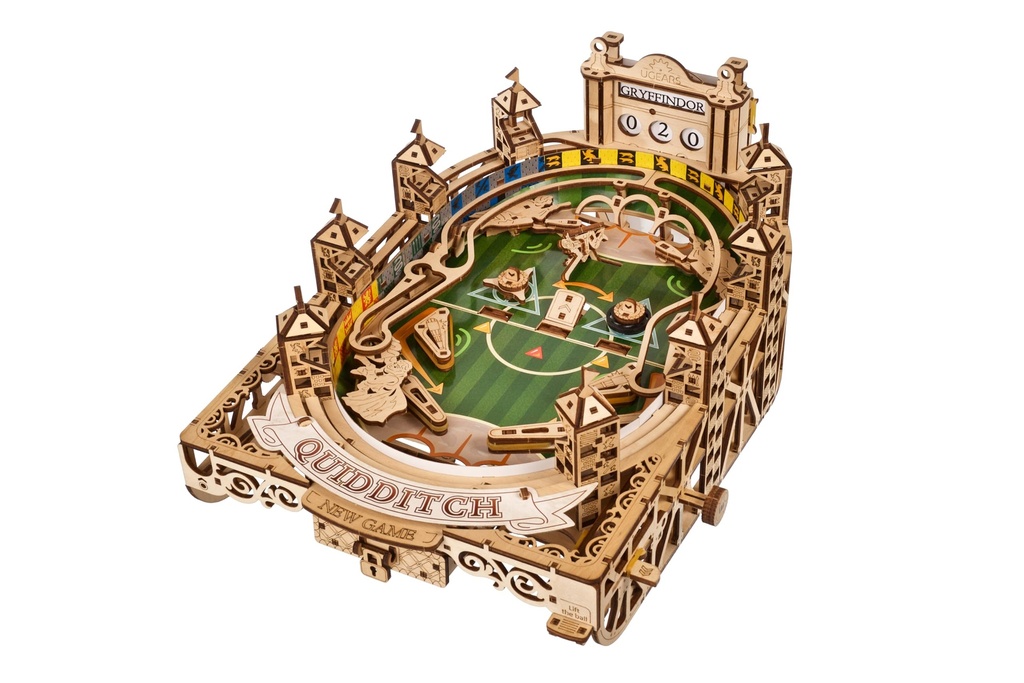 UGEARS Harry Potter Quidditch Pinball Machine - 3D Wooden Puzzles for Adults, Wooden Model K