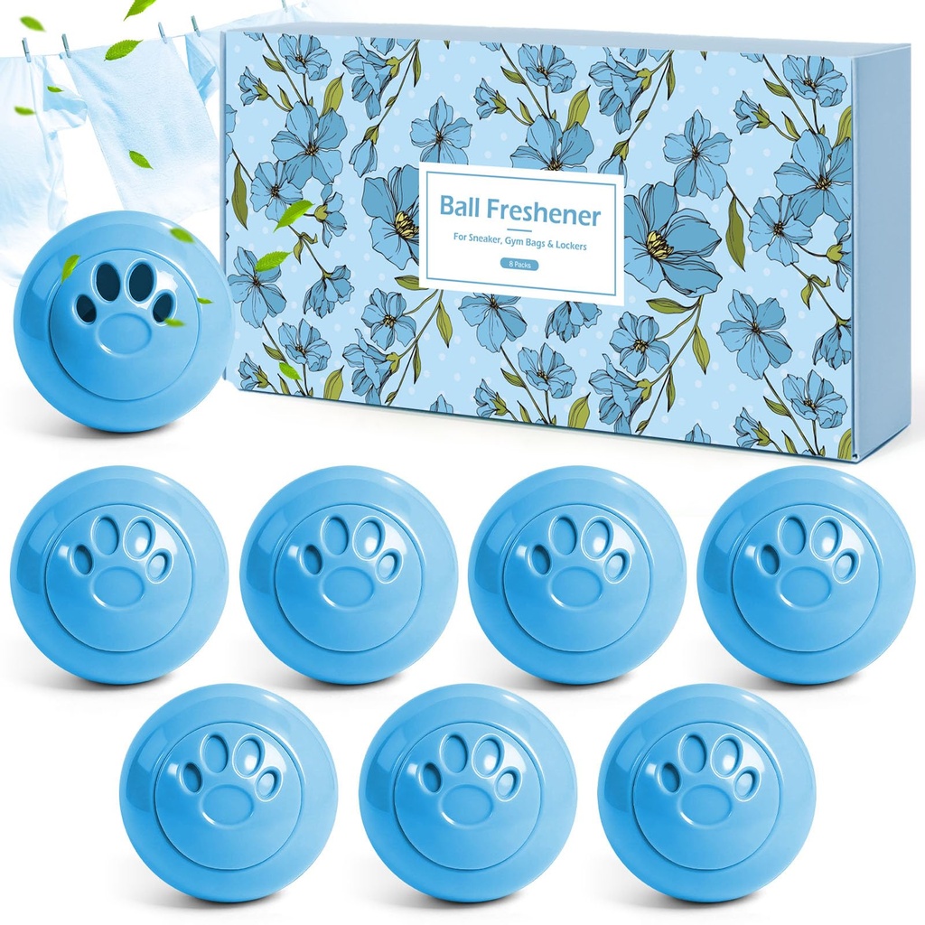 Deodorizer Balls, Shoe Fresheners Sneaker Deodorizer Balls 6 Pack, Shoe Deodorant for Sneak