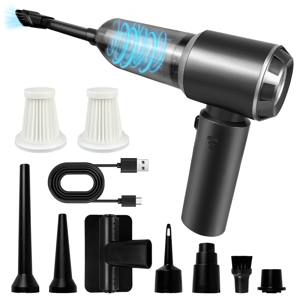 JNBGTU Cordless Handheld Vacuum Cleaner 16000Pa Powerful Mini Wireless Car Vacuum wi