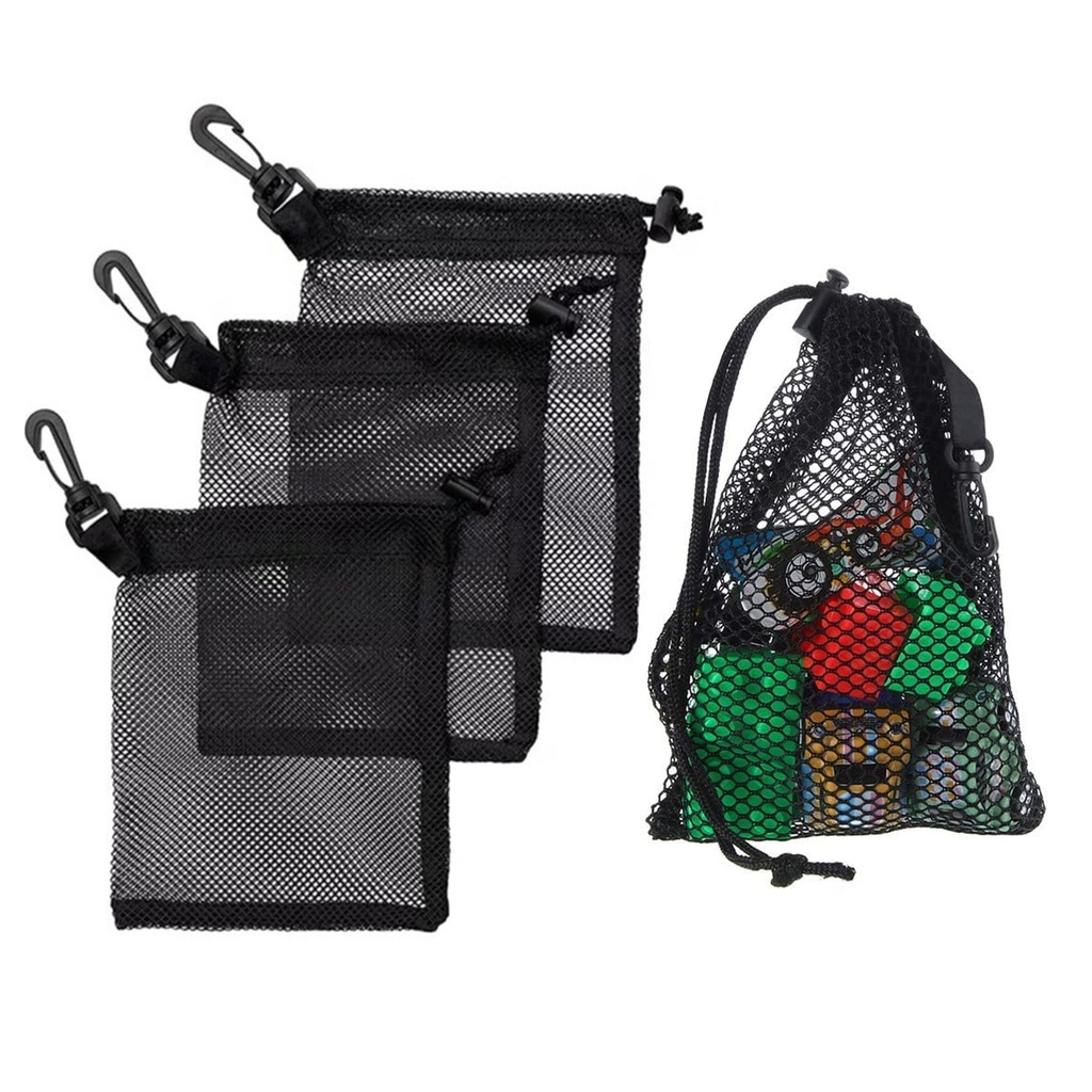 veyaltedl Mesh Bags,8PCS Nylon Drawstring Storage Mesh Bags,20x15cm Small Drawstring Net Ba