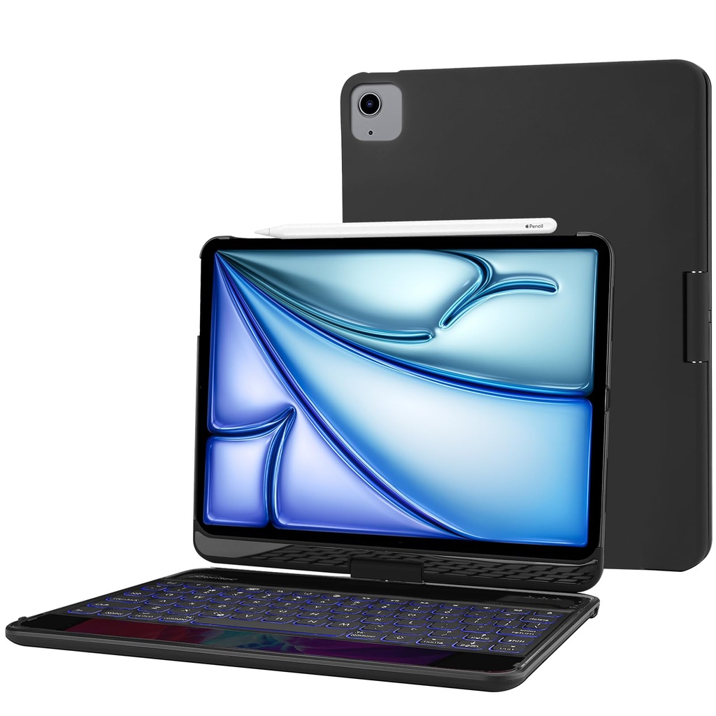 ProCase Title 360Ã‚Â° Swivel Keyboard Case for iPad Air 11" (M4/M3/M2) 2026/2025/2024, Air
