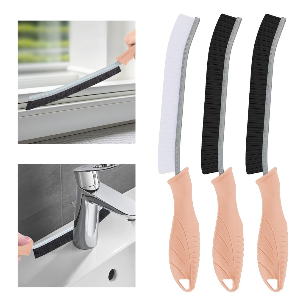TQRR Hard Bristle Crevice Cleaning Brush UK-Thin Gap Cleaning Brush, Grout Brush, Kitchen B