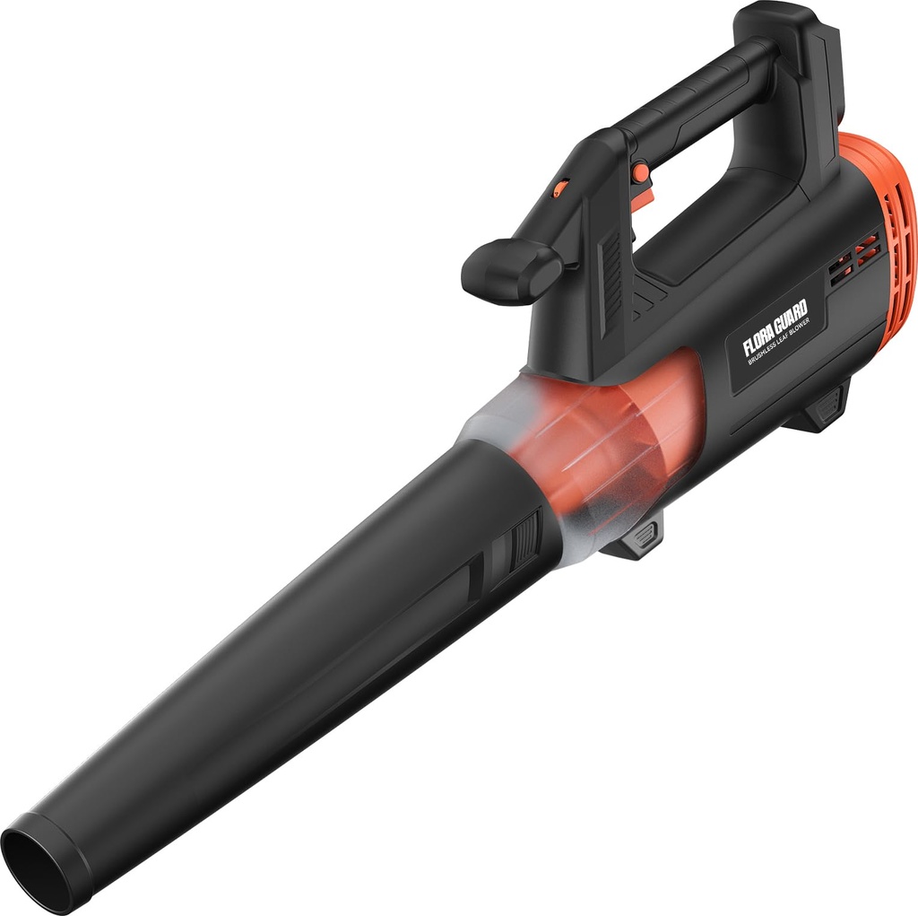 FLORA GAURD Brushless Leaf Blower (NO BATTERY), 600CFM/190MPH & 6 Speed Levels