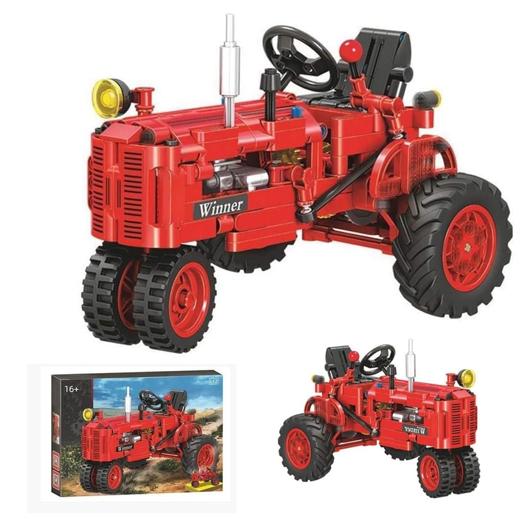 Classic Tractor Buidling Set, 302 Pieces Retro Tractor Toy Building Kit, Creative Gifts