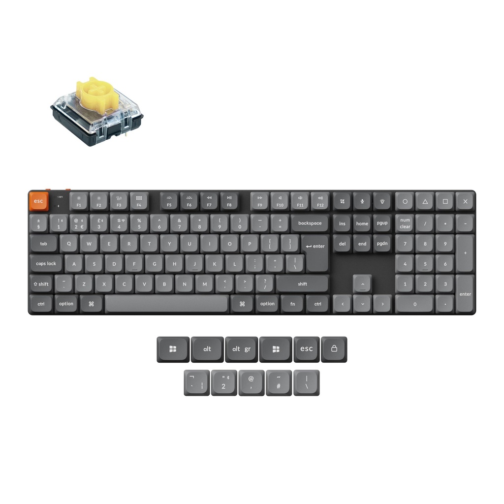 Keychron K5 Max Ultra-Slim Wireless Custom Mechanical Keyboard, QMK/VIA Programmable, Blueto
