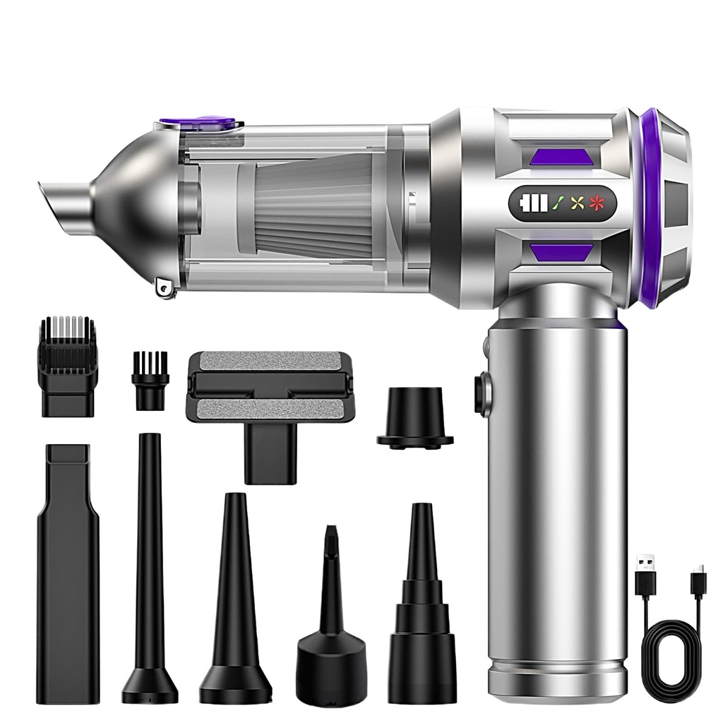 CRPPOOW Handheld Vacuum Cleaner Cordless 20000Pa 4 in 1 Ash Vacuum Cleaner&Air Blower
