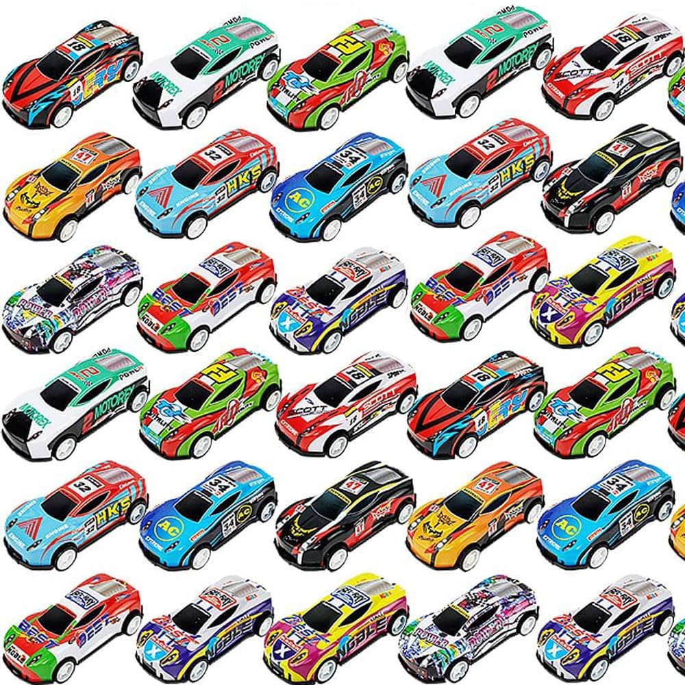 Cosaway 30packs Pull Back Car Toys for Boys and Girls Gifts, Pinata Fillers for kids 3+ Year