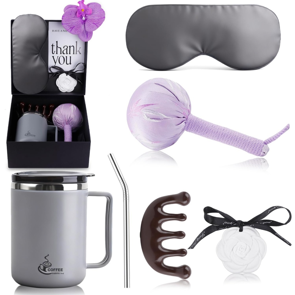 Defaun Double-Walled Insulated Mugs with Straw Suitable for Hot or Iced Coffee, Best Birthd
