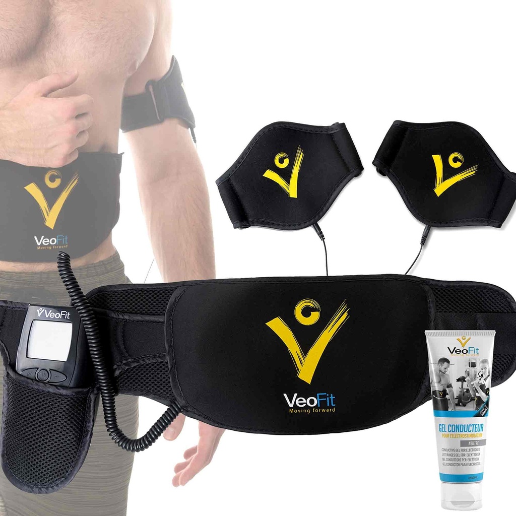 VEOFIT Ab Toning Belt EMS Electrical Muscle Stimulator Trainer: slims, tones and strengthen