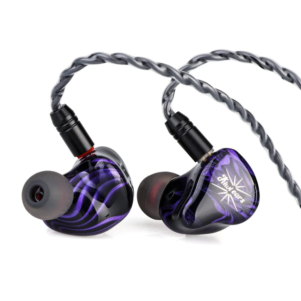 Linsoul Kiwi Ears Quartet 2DD+2BA Hybrid In-Ear Monitor, HiFi Earphones with Hand-crafted Re