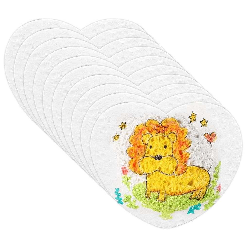 lasuroa 10pcs Magic Foam Texture Paper, Puffy Texture Paper 3D Drawing Magic Canvas Sponge