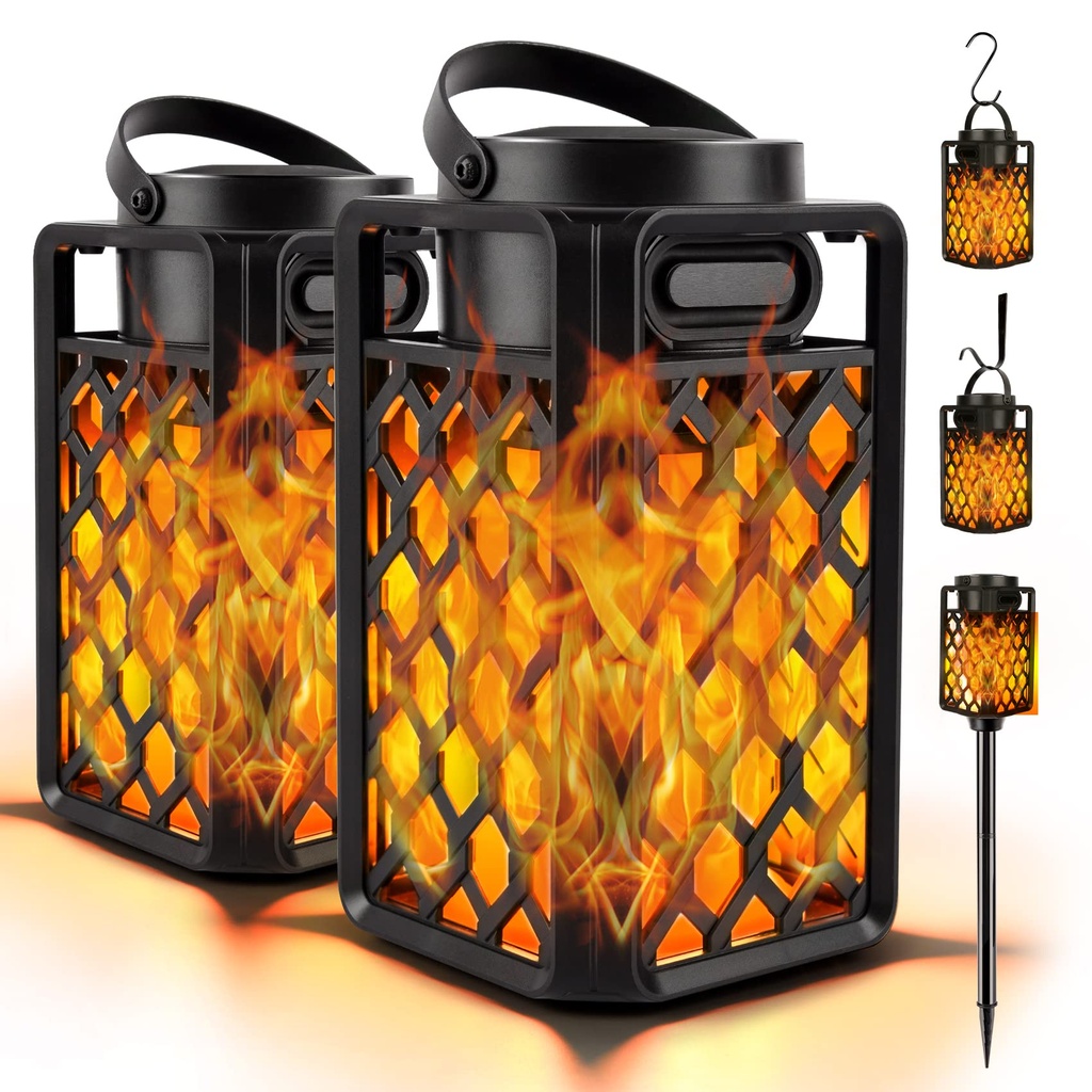 Outdoor Bluetooth Speaker with Flame Atmosphere, Waterproof Wireless Speaker, Camping Patio