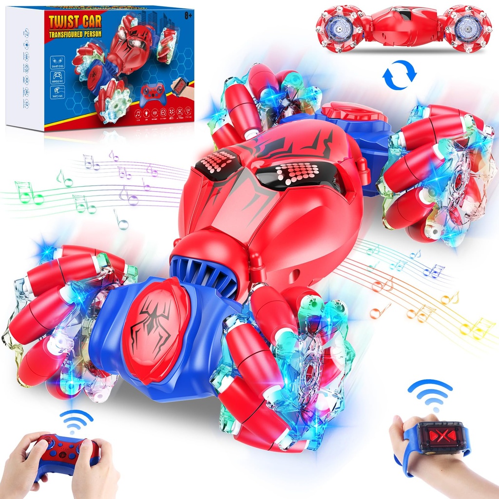 Remote Control Cars, RC Car Stunt Car for Kids Age 5-12 Years Old, Gesture Sensor RC Drift