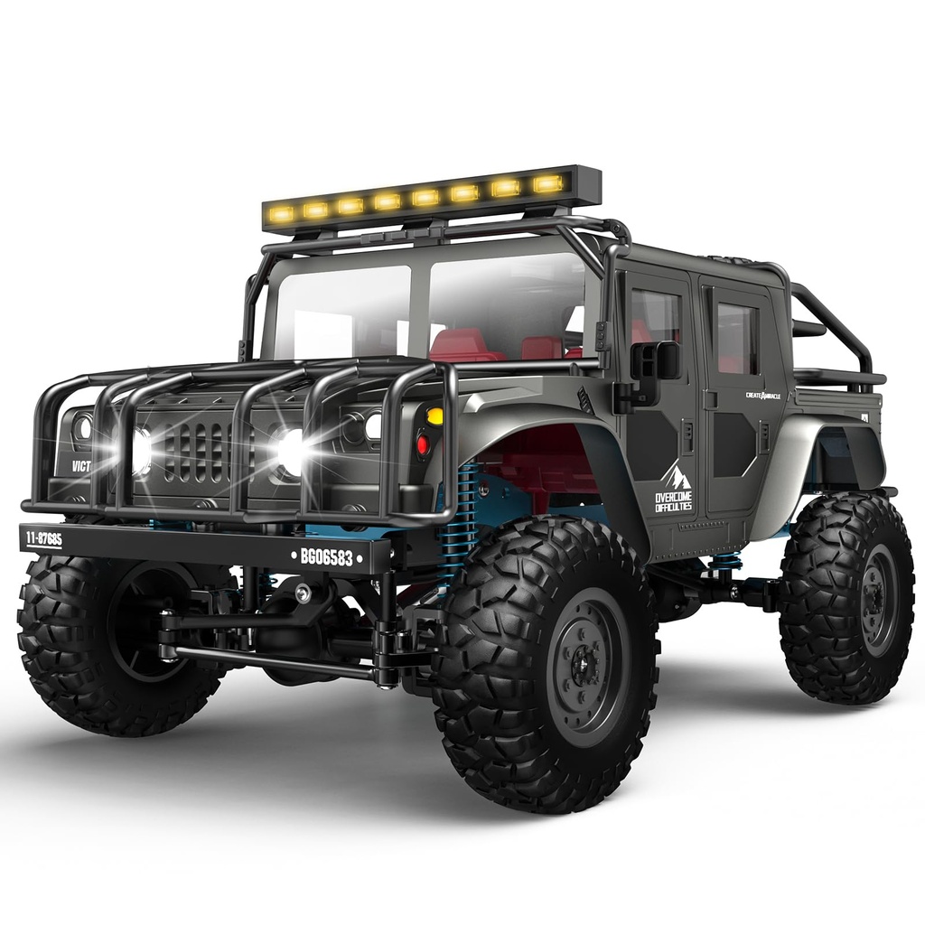 SIMREX 1:12 Scale All-Terrain Remote Control Car, 4WD RC Cars with 2.4 GHz, RC Climbing Truc