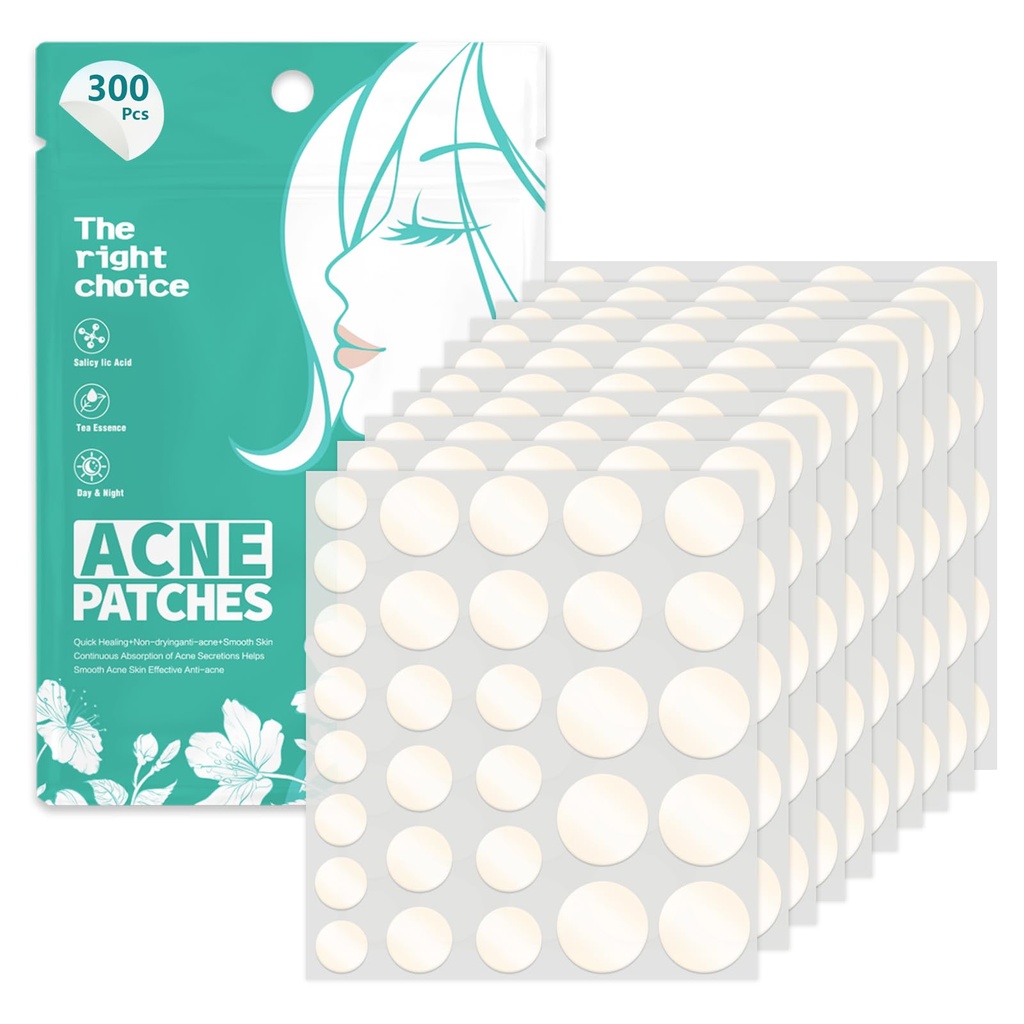 300 PCS Pimple Patches Spot Patches Acne Treatment Absorbing Cover Invisible Blemish Cover