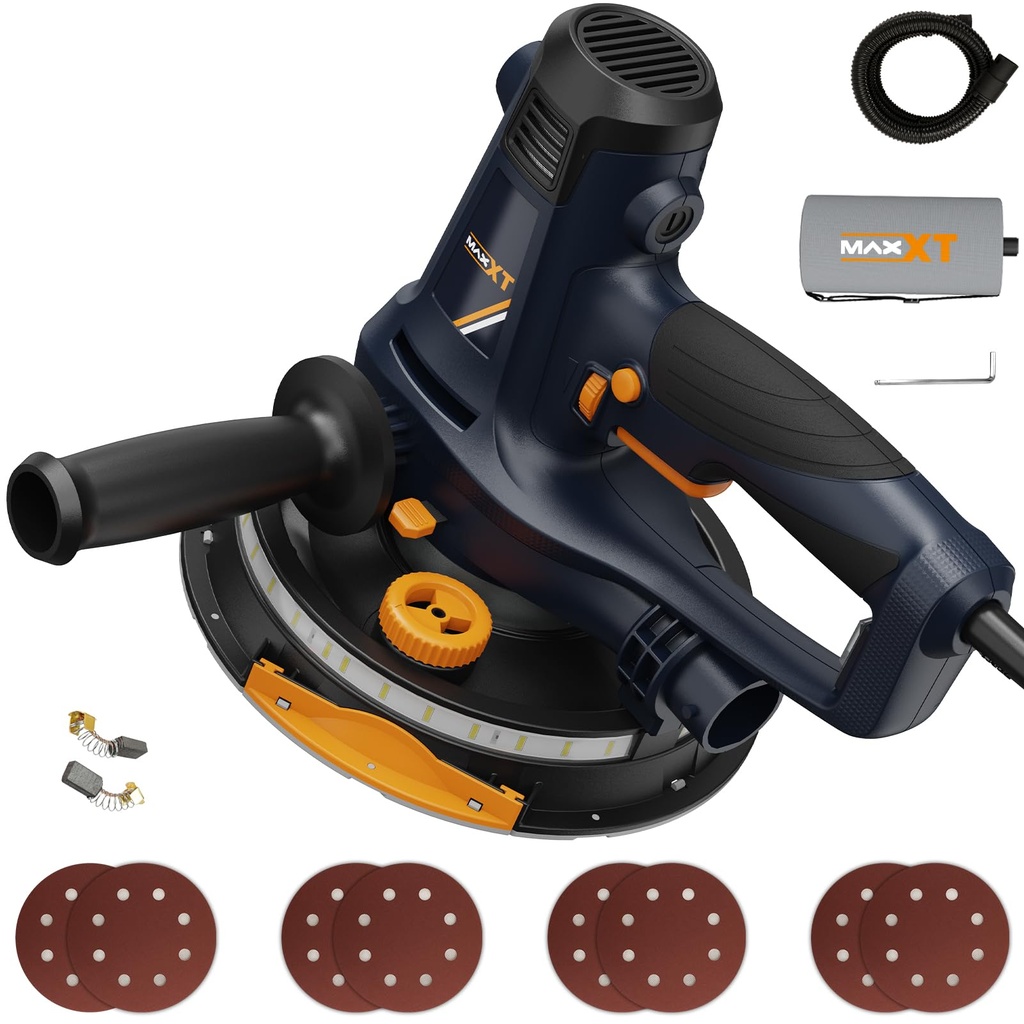 MAXXT 810W Handheld Drywall Sander, Electric Sander for Walls,Rough and fine Sanding - Varia