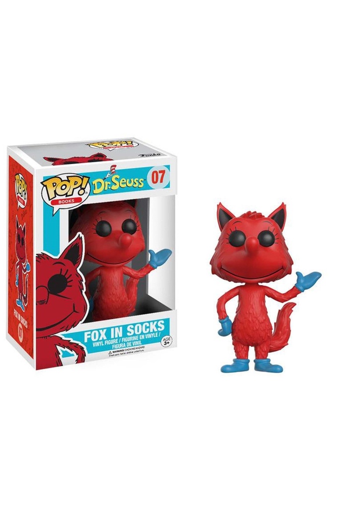 Funko Dr. Seuss 12446 "POP! Vinyl Books Fox in Socks Figure