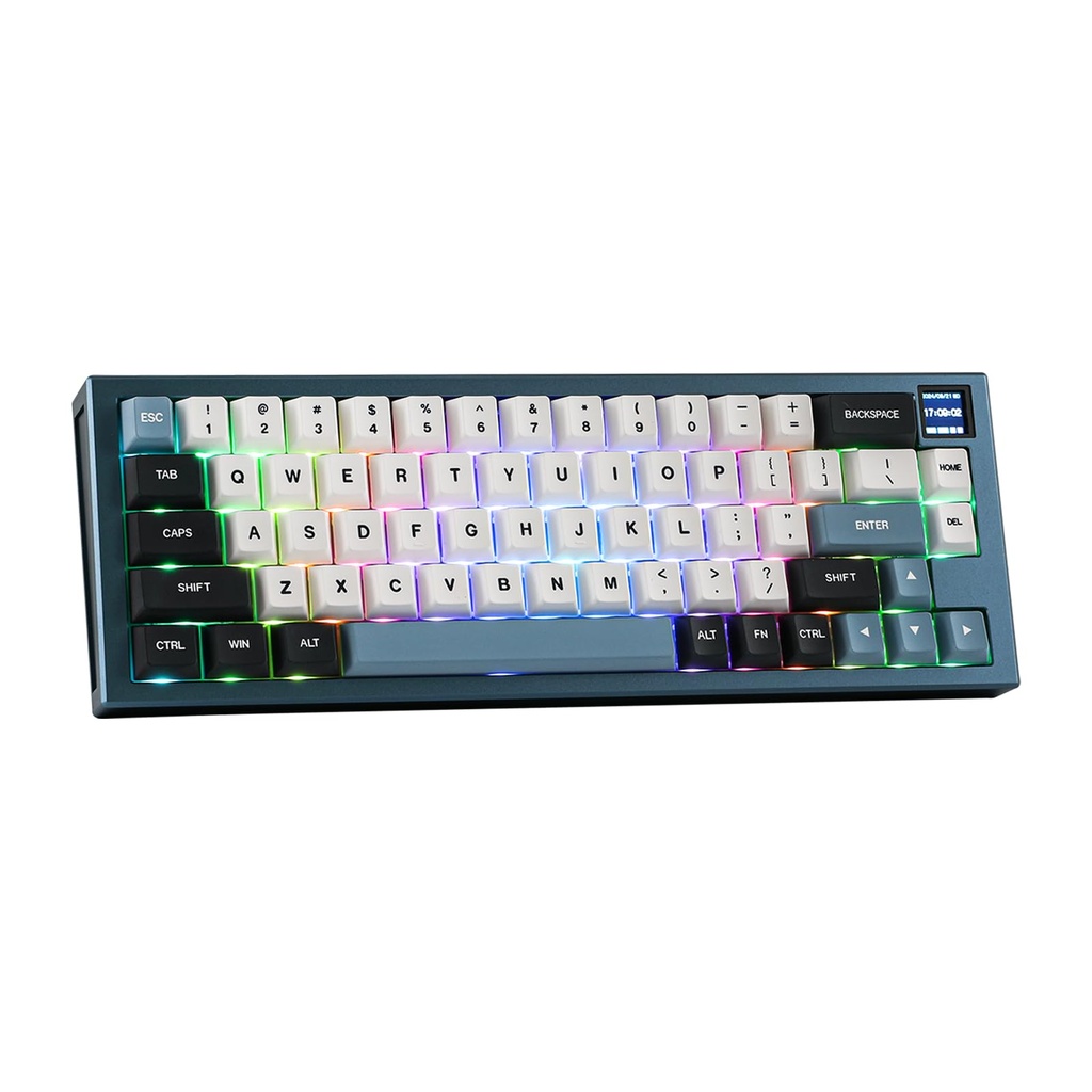 EPOMAKER MS68 VIA Wireless Gaming Keyboard with TFT Screen, 65% Aluminum Mechanical Keyboard
