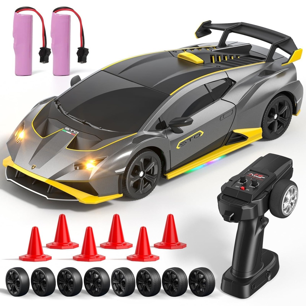 AYIQUTY 1:24 Lamborghini STO Remote Control Cars,2.4GHz Rc Drift Car for Kids,20+km/h High