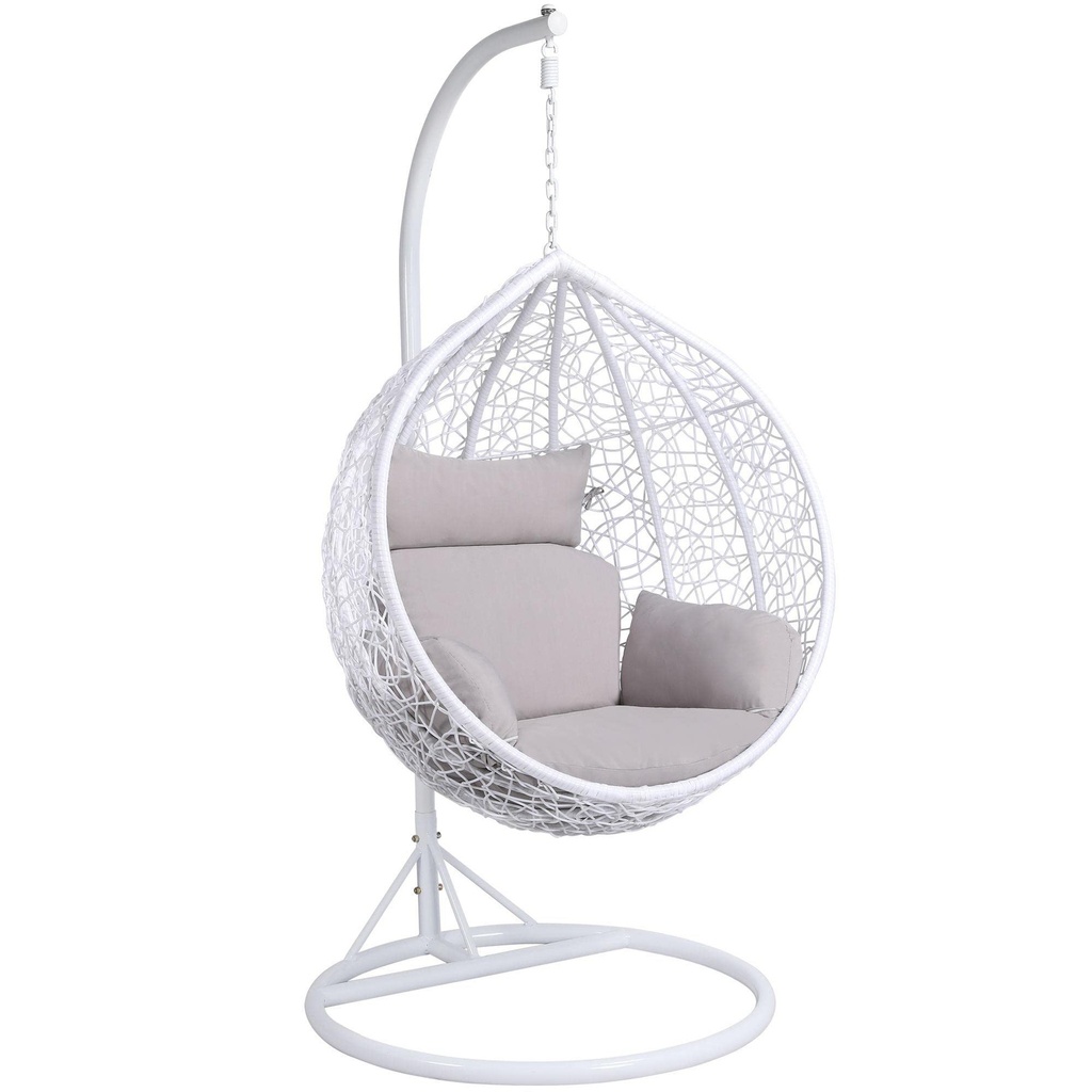 Yaheetech Garden Egg Swing Chair, Patio Swing Chair Outdoor Hanging Hammock with Stand Indo